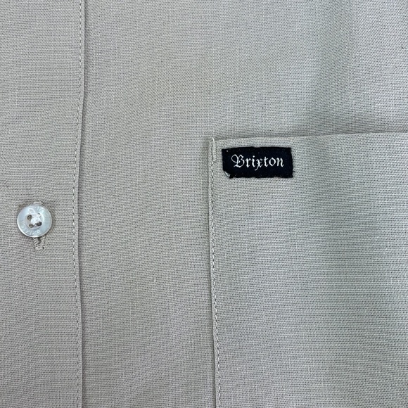 BRIXTON  MENS BOTTON SHORT SLEEVE SHIRT - Picture 7 of 9